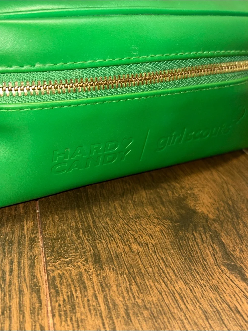 Hard Candy X Girl Scouts Mint Cosmetics Makeup Bag Great Condition